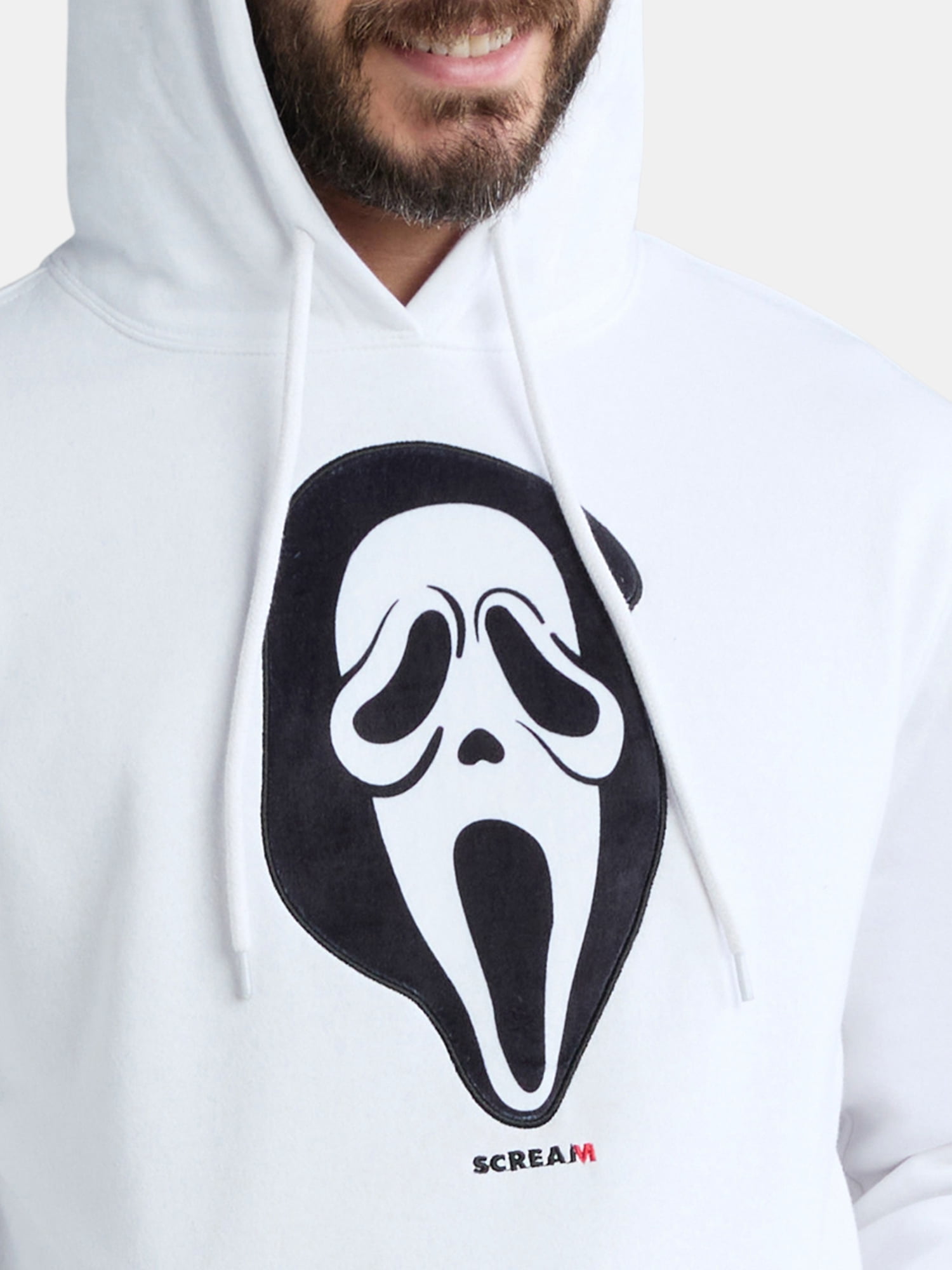 Scream Ghostface Men's Graphic Print Hoodie with Long Sleeves, Sizes XS-3XL