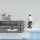 thumbnail image 2 of Escultura De Gato Y Loro, Adorno De Mesa, Artesanía, Figura Decorativa, Estatua De Animal, Resina, Para Interior, Dormitorio, Sala De Estar, Oficina, Regalo De Inauguración De La Casa,, 2 of 8
