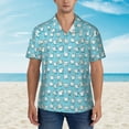 thumbnail image 2 of Fotbe Cartoon Teeth Hawaiian Shirt for Men Unisex Summer Beach Casual Short Sleeve Cotton Linen Button Down Shirts-3X-Large, 2 of 5
