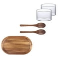thumbnail image 3 of Shisuyan Dining Platter Japanese Style Wooden Light Brown 1 Set 7.9x4.7in, 3 of 8