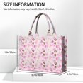 thumbnail image 3 of Large Capacity Tote Bag,Princess Castle Pattern Handbag Fashion Luxury Tote Bag,15.7"x13"x 5.1" Inches,Laptop Compatible, 3 of 6