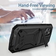 thumbnail image 4 of Compatible with iPhone 12 Pro 6.1 Metal Case with Screen Protector Military Rugged Heavy Duty Shockproof Case with Stand Full Cover case for iPhone 12 Pro 6.1 (Black, iPhone 12 Pro), 4 of 8