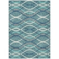 thumbnail image 2 of Addison Rugs Chantille Indoor/Outdoor Transitional Waves Teal Washable Rectangle Rug, 2'6" x 3'10", 2 of 6