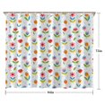 thumbnail image 5 of Pioneer Flower Floral Print Pattern Shower Curtain 84"x72", Bathroom Decorative Shower Curtain Set with 12 Hooks, Waterproof Washable, 5 of 6