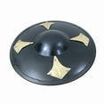 thumbnail image 3 of Medieval Buckler Shield Black, Heavy 16 Gauge Iron Steel, Crusader Knights Armor Shields, 3 of 4