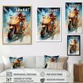 thumbnail image 4 of Designart "Swift Urban Delivery" Scooter Wall Art Living Room, 4 of 7