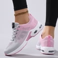 thumbnail image 5 of Rokment Air Cushion Running Shoes for Women Lightweight Comfortable Mesh Tennis Walking Shoes Breathable Mesh Gym Non Slip Work Fashion Sneakers Athletic Casual Light Pink Size 6, 5 of 9