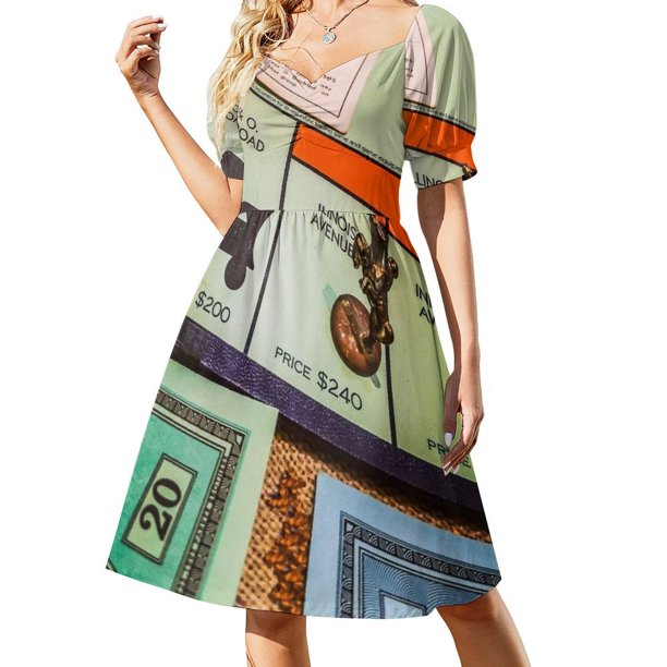 Vestido vintage de manga corta para fiesta de graduación.