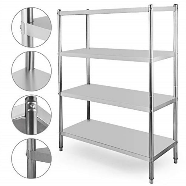 Happy Stainless Steel Shelving 47x18, Commercial Stainless Steel Shelving Units