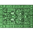 thumbnail image 1 of Ahgly Company Indoor Rectangle Persian Emerald Green Traditional Area Rugs, 7' x 9', 1 of 4