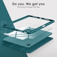 thumbnail image 4 of DTTOCASE iPad Pro 12.9 Case 6th/5th/4th/3rd Generation 2022/2021/2020/2018,Clear Cover-Teal, 4 of 7