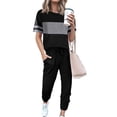 thumbnail image 1 of Conjunto de Jogger para Mujer PRETTYGARDEN 2 Piezas XL Negro, 1 of 5