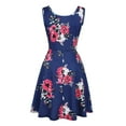 thumbnail image 4 of SMihono Robe d'Été Grande Taille pour Femmes 2023 Robe Décontractée Sans Manches Col Rond Imprimé d'Été pour Plage, 4 of 9
