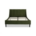 thumbnail image 6 of Sandy Wilson Home Aspen Tufted Headboard Platform Bed Queen Olive Green Velvet, 6 of 19