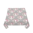 thumbnail image 5 of Wukai Beautiful Rabbit1 Waterproof Tablecloth for Kitchen Dining, Fits Square Tables for 2-4 Seats -60"x60", 5 of 7