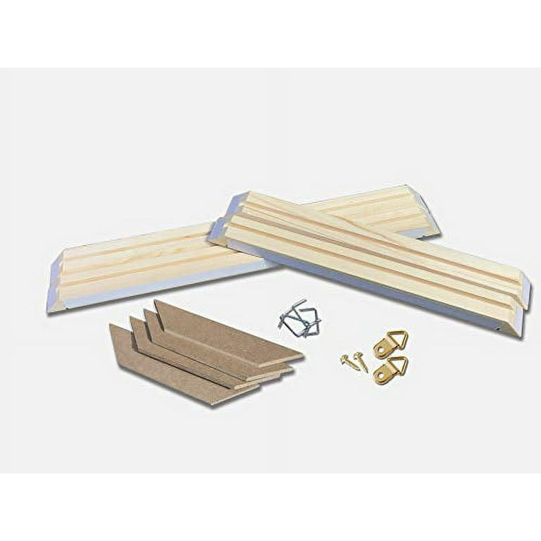 Ljy&v Canvas Stretcher Bars 16x20 inch Canvas Frame Easy to Assemble, Gallery Wrap Oil Frame Kits Canvas Wood Stretcher Bars for Oil Paintings