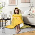 thumbnail image 4 of Tropical Fruit Pineapple Wearable Blanket Hoodies for Women Men Adults Pineapple Lovers Soft Lightweight Splashing Juice Pineapples Hooded Blankets for Couch Bed Decor 50x60 Inch, 4 of 5
