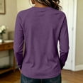 thumbnail image 4 of Long Sleeve Shirts for Women Fall Outfit 2026 Fashion Casual T Shirt V Neck Basic Loose Tunic Tops 2XL, 4 of 7