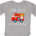 thumbnail image 4 of Inktastic Future Fire Chief in Training Boys or Girls Long Sleeve Baby Bodysuit, 4 of 5