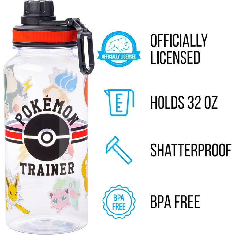 Just Funky Pokemon Squirtle 16oz Water Bottle - Bpa-free Reusable