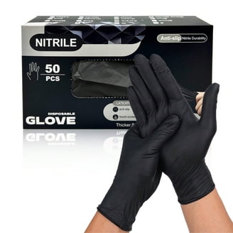 D H G Professional Non-medical Grade Black Nitrile Disposable