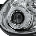thumbnail image 6 of Spec-D Tuning LED Dual Halo Chrome Housing Clear Lens Projector Headlights Compatible with 2002-2003 Subaru Impreza, Left + Right Pair Headlamps Assembly, 6 of 7