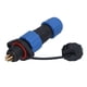 thumbnail image 4 of Conector de alimentación industrial para aviación, macho y hembra, con brida, resistente al agua IP68, SP137 (250 V, 5 A), 4 of 14