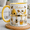 Black, variant on Beekeeper Coffee Mug Personalized Name Honey Bee Beehive Gift for Bee Lovers