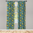 thumbnail image 3 of Ambesonne Stars Curtains, Heavenly Bodies Smiles, Pair of 28"x63", Multicolor, 3 of 4