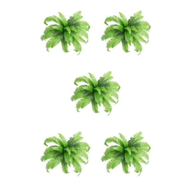 Inteprter Flores artificiales fáciles de limpiar para interiores o exteriores Plantas artificiales elegantes ecológicas 20 Gran hoja persa Type2 NO2