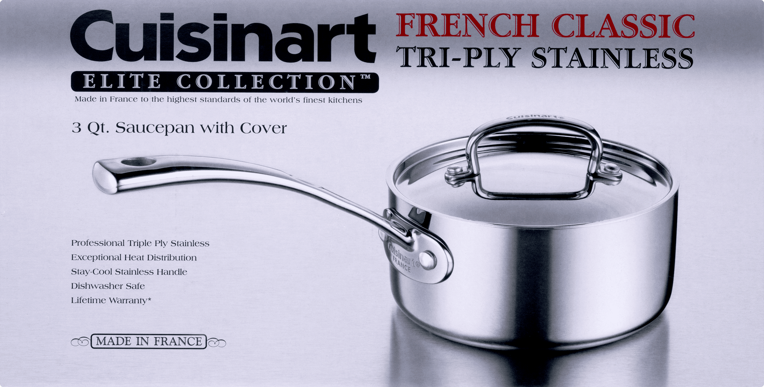 Cuisinart French Classic Tri-Ply 3 Quart Saucepan