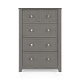 thumbnail image 5 of Child Craft Atwood 42" Interlocking 4-Drawer Chest for Nursery or Bedroom, Chevron Design, Anti-Tip Kit, Lunar Gray, 5 of 8