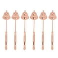 thumbnail image 4 of 6 uds extintor de velas giratorio de oro rosa en forma de campana cubierta de extintor de velas con mango ergonómico para el hogar, 4 of 12