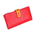 thumbnail image 3 of Cartera De Mujer, De Mujer, Moderna, Larga, Para Ir Al Trabajo, Citas, Viajes, Color Rojo, 3 of 9