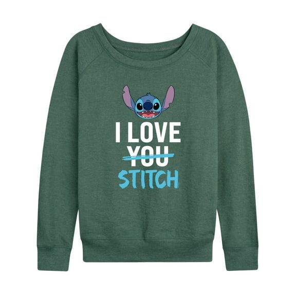 Lilo & Stitch - I Love Stitch - Women's Lightweight French Terry Long Sleeve Shirt