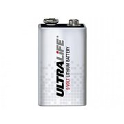 Ultralife 9V Lithium Battery, U9VL-JPFP6 Foil Pack, 1 Count