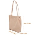 thumbnail image 2 of AURARMLET De Lona Beige Con Asa De Hombro Para Compras Diarias, 2 of 7