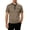 Khaki, variant on Mens Polo Shirts Casual Regular Fit Button Down Polo Tops Outdoor Activities Soft T-Shirt Mens Everyday Wear Black Size XL
