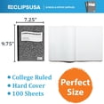 E-Clips USA, Composition Notebook, 100 Sheets, Hard Cover Marble ...