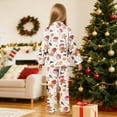thumbnail image 5 of Gubotare Christmas Pajamas for Kids Toddler Kids Little Girls Christmas Satin Silk Pajamas Girl Long Sleeve Button Down Sleepwear Christmas Pjs Set 3T 4T (Beige,3-4 Years), 5 of 9
