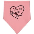 thumbnail image 2 of Inktastic I Love My Aunt and Uncle in Black Chalk Heart Baby Bandana Bib, 2 of 4