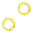 thumbnail image 1 of Almohadilla de repuesto para trampolín Eigraketly acolchado de seguridad Cubierta de resorte Amarillo 1.2 m 2piezas, 1 of 1