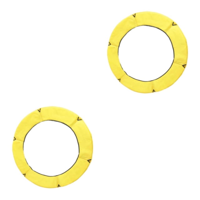 Almohadilla de repuesto para trampolín Eigraketly acolchado de seguridad Cubierta de resorte Amarillo 1.2 m 2piezas