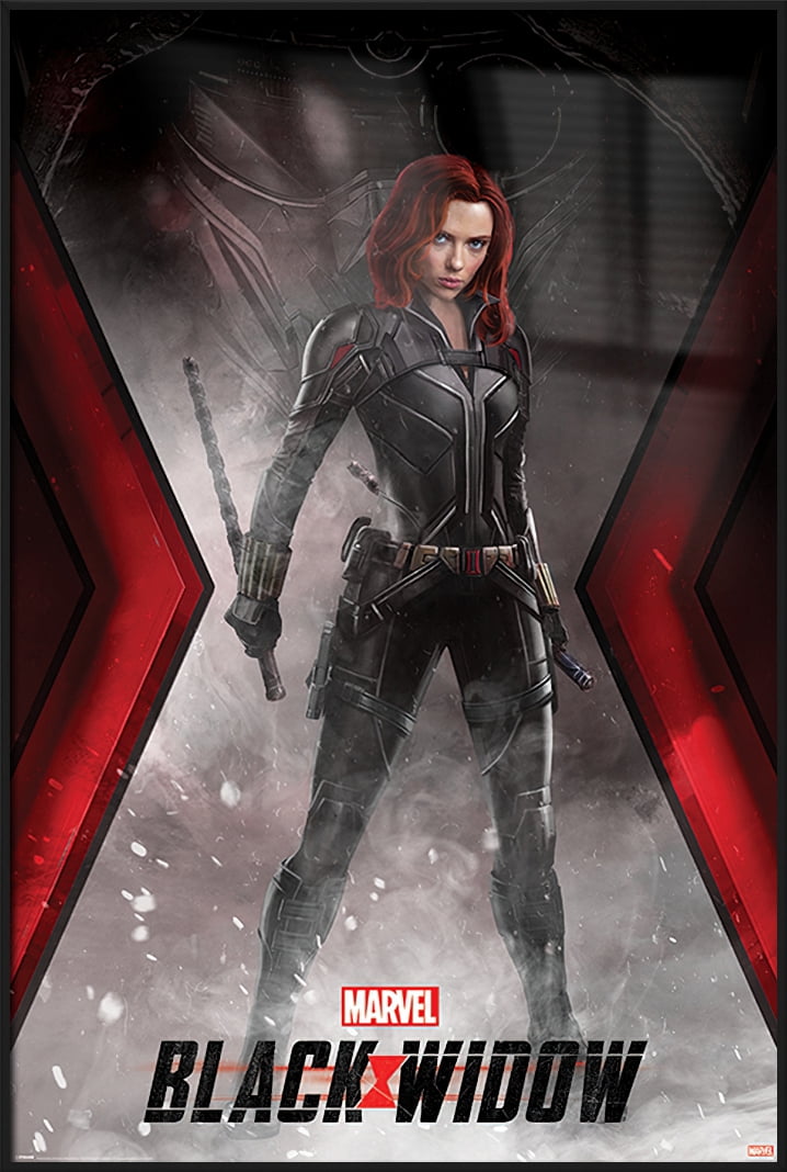 Black Widow - Framed Movie Poster (Natasha Romanoff - Battle Stance ...