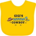 thumbnail image 3 of Inktastic Gigis Little Cowboy with Cowboy Hat and Boots Boys Baby Bib, 3 of 4
