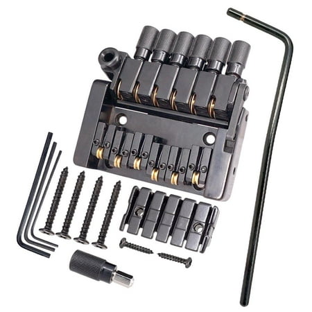 s Guitar Bass Bridge Tailpiece Roller Saddle w/Worm Involved String Parts for Electric Guitar Replacement