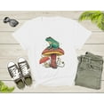 thumbnail image 3 of Cool Green Frog Toad Animal Sitting on Mushrooms Thinking T-Shirt Frog Lover Shirt Frog And Toad Mushroom Shirt Frog Lover Animal Tshirt, 3 of 8