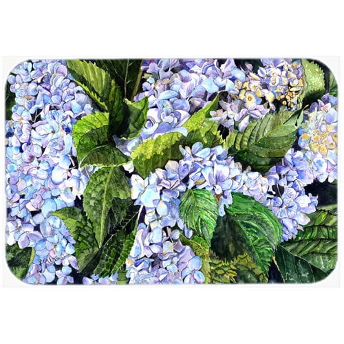 Caroline S Treasures Hydrangea Kitchen Bath Mat Walmart Com Walmart Com