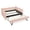 Pink, variant on T-Serenity Gingham Daybed with Adjustable Trundle & USB Port, Wave-Shaped Twin Size Sofa Bed, No Box Spring Needed, Cyan