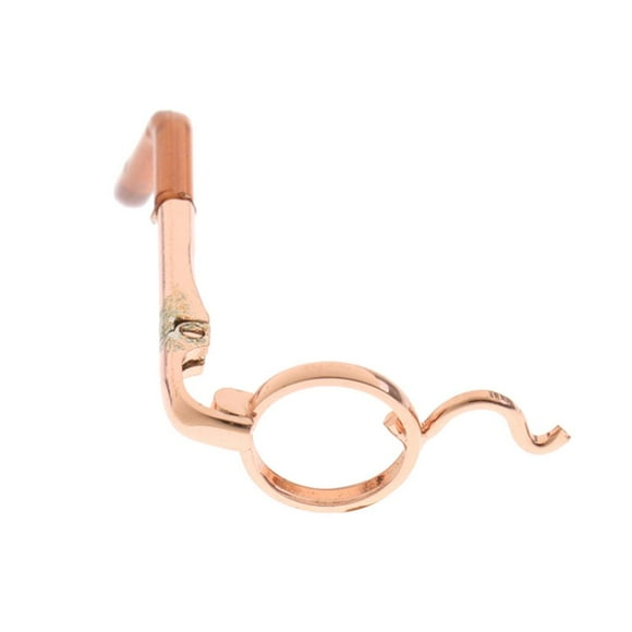 1 Par de 1/6 Fashion forma forma forma Monóculo para LUT naranja Hugo Marco de anteojos retro de muñecas